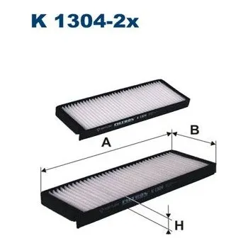 Ventilátor topení a klimatizace Filtr, vzduch v interiéru FILTRON K 1304-2x