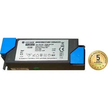 Stavebniny DRIVER VIRGO 5Y 48W 1200mA [2/2] - LED driver [součást pro svítidlo]
