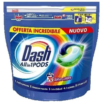 Prací prášek DASH prací prášek colore 3v1 pods 70 dávek