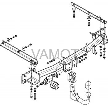 Tažné zařízení Tažné zařízení Mercedes W 203 4D C-série (2000 - 2007 (W203)) (5818)