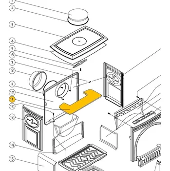 Krbová kamna JOTUL Deflektor F 3 TD, 3 MF, ND 10246012