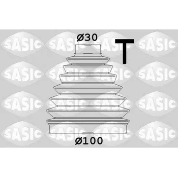 Hřídel nápravy Sada měchů, hnací hřídel SASIC 1904016