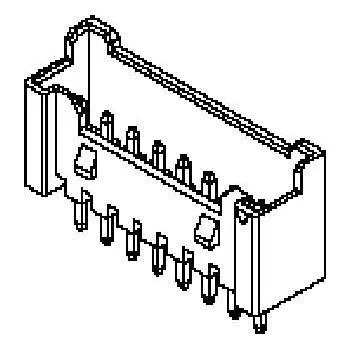 Elektrický konektor Molex vestavná pinová lišta (standardní) 2, rozteč 2 mm, 353620250, 1 ks Bag