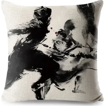 AOTU Povlak na polštář v japonském stylu - Souboj válečníků 8