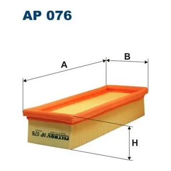 Vzduchový filtr Vzduchový filtr FILTRON AP 076