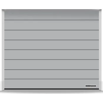 Hörmann garážová sekční vrata Woodgrain RAL 9006 bílý hliník s pohonem ProLift 700 Rozměr vrat: 2375 x 2000 mm