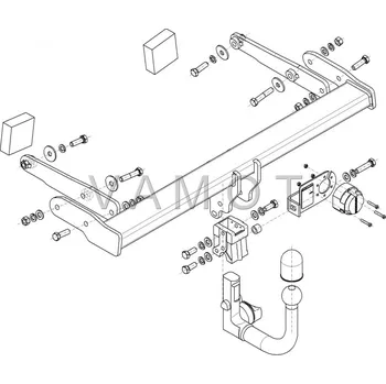 Tažné zařízení Tažné zařízení Audi A4 4D (také Quattro) (B9) (2015 a novější (B9)) (7692)