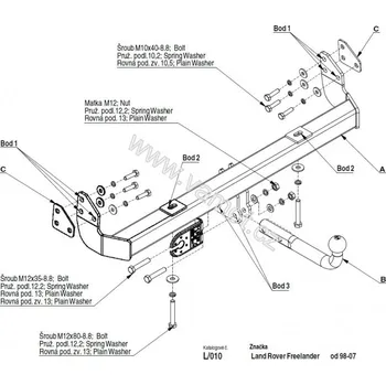 Tažné zařízení Tažné zařízení Land Rover Freelander I (1998 - 2007) (287)