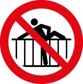 Značení Nepřekračovat bariéru ISO 7010 samolepící vinylová fólie 200x200 mm