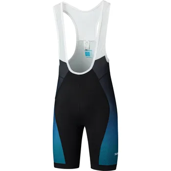 cyklistické kraťasy SHIMANO TEAM PRINTED kraťasy s laclem, pánské, zelená, M (SHIMANO TEAM PRINTED kraťasy s laclem, pánské, zelená, M)