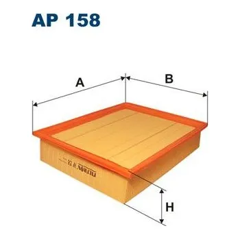 Vzduchový filtr Vzduchový filtr FILTRON AP 158