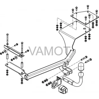Tažné zařízení Tažné zařízení Opel Agila jen 1,2l (2008 a novější) (4403)