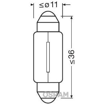 Autožárovka Žárovka, osvětlení interiéru ams-OSRAM 6461