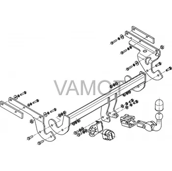 Tažné zařízení Tažné zařízení Toyota Yaris 3/5D (P13) (2011 - 2014 (P13)) (5506)
