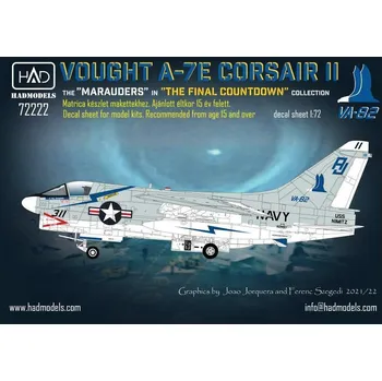Plastikový model HAD models 1/72 Decal A-7E Corsair II VA-82 'The Marauders'