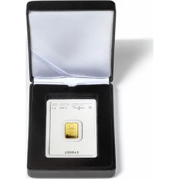 Obal pro sběratelský předmět Leuchtturm Etuje pro zlaté slitky - černá