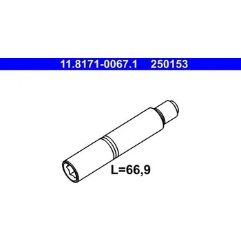 Brzdový systém Vodicí čep, brzdový třmen ATE 11.8171-0067.1