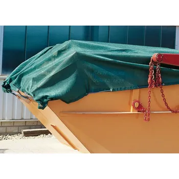 Krycí plachta Kontejnerová plachta PE 200 g/m2, 3,5 x 7,0 m, tmavězelená