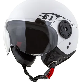 Helma na motorku PŘILBA skútrová C30, ZED (BÍLÁ/ČERNÁ) Velikost: S