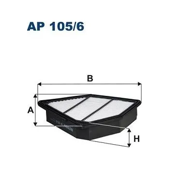 Vzduchový filtr Vzduchový filtr FILTRON AP 105/6