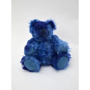 plyšák Moravská ústředna Medvěd 20 cm kloubový modrý