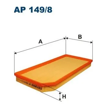 Auto-moto Vzduchový filtr FILTRON AP 149/8