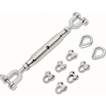 Šroub Napínací šroub M10 + 6 svorek, 2 očnice