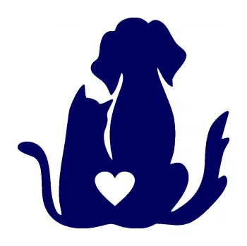 Samolepící dekorace SAMOLEPKA Pejsek a kočička 002 pravá (23 - tmavě modrá) NA AUTO, NÁLEPKA, FÓLIE, POLEP, TUNING, VLASTNÍ TEXT, TISK, AUTOSAMOLEPKY.cz, POLEPY, OBRÁZEK, LOGO, SAMOLEPKY