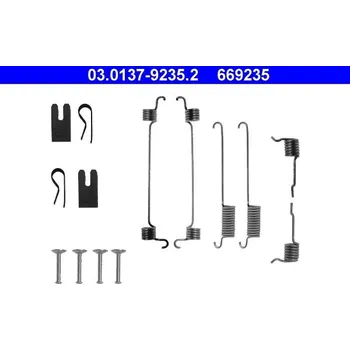 Brzdový systém Sada příslušenství, brzdové čelisti ATE 03.0137-9235.2