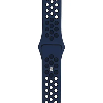 Příslušenství k chytrým hodinkám Silikonový sportovní řemínek 22mm pro hodinky Samsung / Huawei / Xiaomi / Garmin Barva: Modrá/černá, Typ: 16