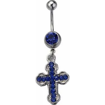 Souprava šperků Jewelry Piercing - Modrý kříž