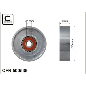 Auto-moto Napínací kladka, žebrovaný klínový řemen CAFFARO 500539