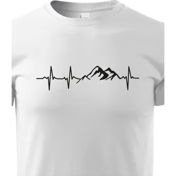 Chlapecké tričko Dětské turistické tričko Tep hory, Barva Bílá, Velikost 158 cm/12 roků, Canvas Dětské tričko Bezvatriko.cz 0465