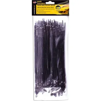 Stahovací páska Stahovací pásky 200X4,8MM 100 ks