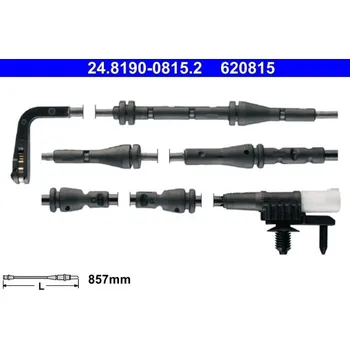 Brzdový systém Výstražný kontakt, opotřebení obložení ATE 24.8190-0815.2