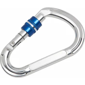 Jištění Bezpečnostní karabina D-tvar 114 x 12 mm, hliník