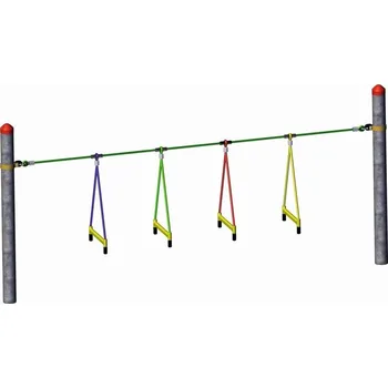 Žebřík Haiger příčle provazového žebříku, pro ocelové sloupky