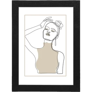 Rám na obraz Hama rámeček dřevěný KOPENHAGEN, černá, 50x70 cm