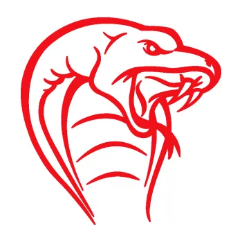 Samolepící dekorace SAMOLEPKA Cobra 008 pravá (10 - červená) NA AUTO, NÁLEPKA, FÓLIE, POLEP, TUNING, VLASTNÍ TEXT, TISK, AUTOSAMOLEPKY.cz, POLEPY, OBRÁZEK, LOGO, SAMOLEPKY