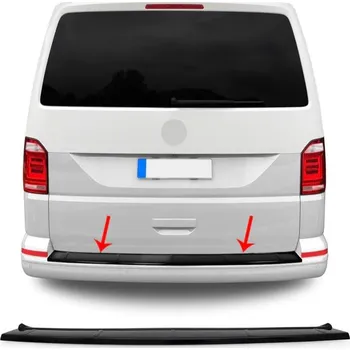 Nárazník Velmi odolný černý lesklý kryt zadního nárazníku VW T6 2015-22