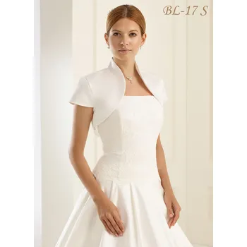 Bolerko Saténové svatební bolerko - ivory: BL-17S Vybraná velikost: XS