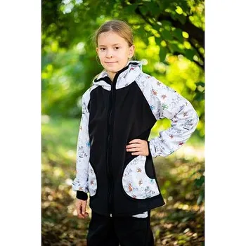 Dětská softshellová bunda Promaledobrodruhy Dobrodruzi black velikost 146