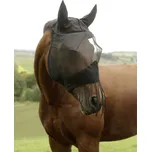 Maska proti hmyzu s ušima + třásně přes nozdry, full, černá