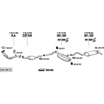 Tlumič výfuku střední tlumič výfuku Bosal 200-389