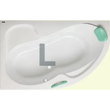 Vana Excel Tesárek EXCEL masážní vana LAURA 160 x 100 x 46 cm, KOMBI PNEU Varianta: Levá + Čistící přípravek zdarma