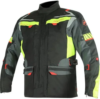 Moto bunda Bunda na moto Nazran Moritz 2.0 black/grey/fluo vel. M