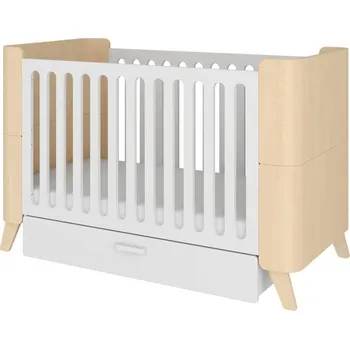 Dětská postýlka dětská Postýlka Hoppa 70x140 multifunkční bílá Bella