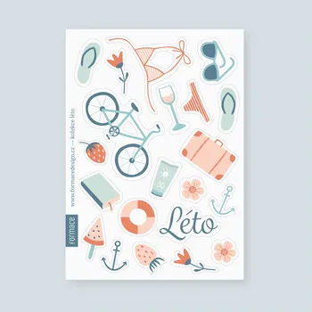 samolepka Samolepky léto