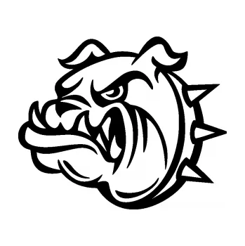 Polep vozidla Pes 171 levá rozzuřený buldok (01 - černá) SAMOLEPKA NA AUTO, NÁLEPKA, FÓLIE, POLEP, TUNING, VLASTNÍ TEXT, TISK, AUTOSAMOLEPKY.cz, POLEPY, OBRÁZEK, LOGO, 3D STICKERS