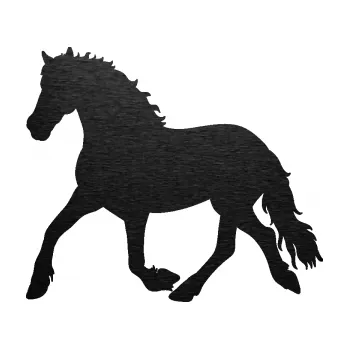 Samolepící dekorace SAMOLEPKA Kůň 088 levá (63 - škrábaný kov černý) NA AUTO, NÁLEPKA, FÓLIE, POLEP, TUNING, VLASTNÍ TEXT, TISK, AUTOSAMOLEPKY.cz, POLEPY, OBRÁZEK, LOGO, SAMOLEPKY